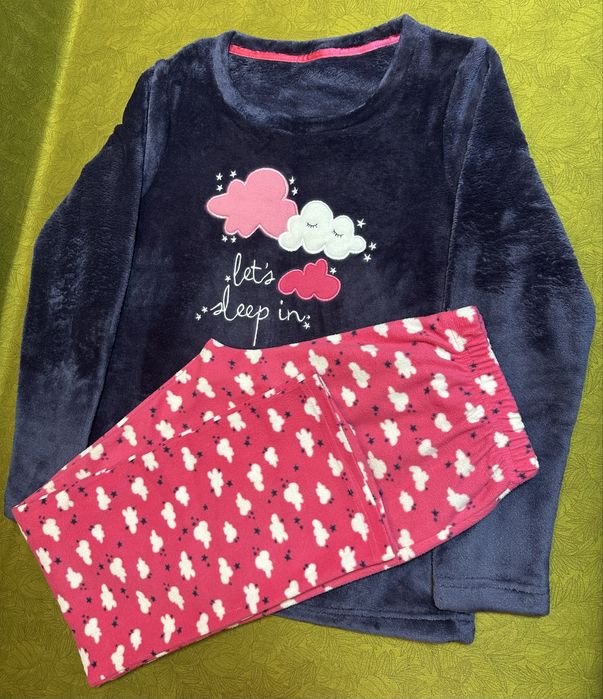 Пижама женская теплая плюшевая махровая Размер S Пижама жіноча тепла