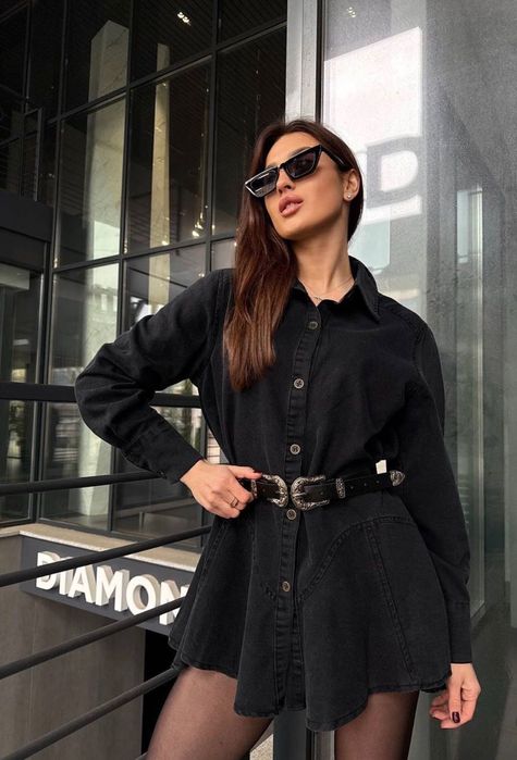 Джинсова сукня оверсайз