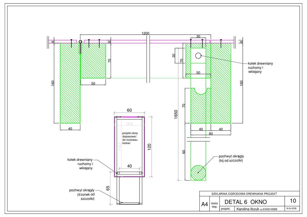 szklarnia ogrodowa projekt