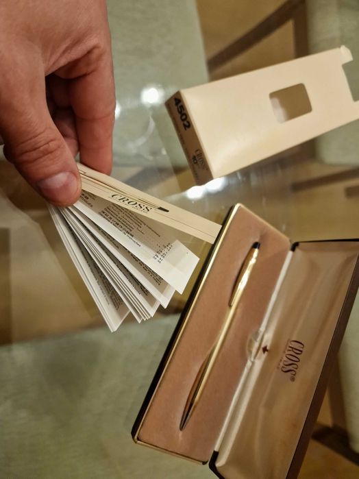 Caneta Cross em ouro