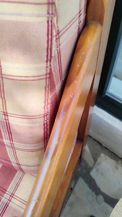 Par de sofás individuais em pinho maciço, para interior e exterior
