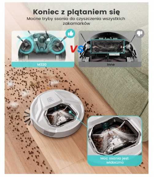 ROBOT odkurzający Lefant M320 800 ml 240 MINUT