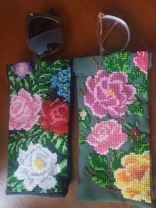 Стильний чохол для окулярів, бісер. Чехол для очков