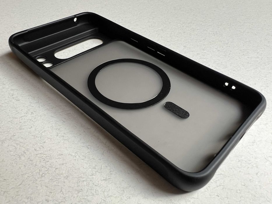 Google Pixel 8 Pro чохол Magnetic MagSafe чорний силікон TPU чехол