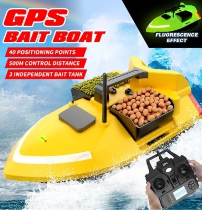 (NOVO)Barco com GPS para transporte engodo/anzol até 2kg e até 500 m