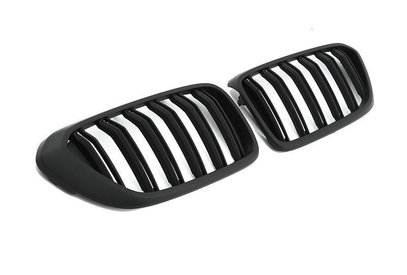 GRELHA DIANTEIRA LAMA DUPLA PRETO FOSCO PARA BMW SERIE 6 G32 2018-2020