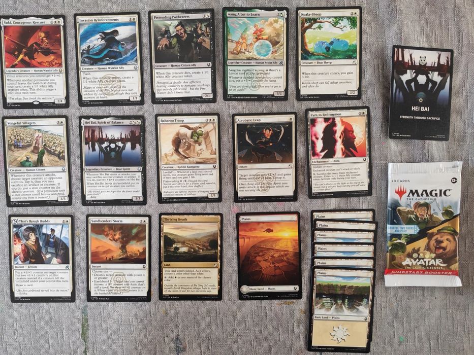 Magic The Gathering Avatar Jumpstart booster
