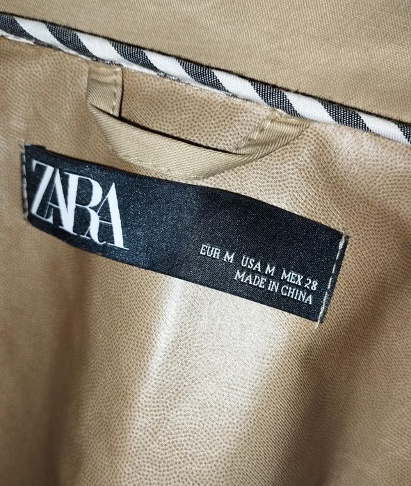Trencz płaszczyk parka Zara r. 38 M marynarski styl