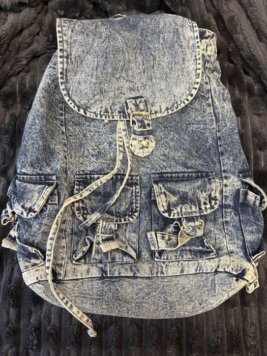 Джинсовий рюкзак.Денім
