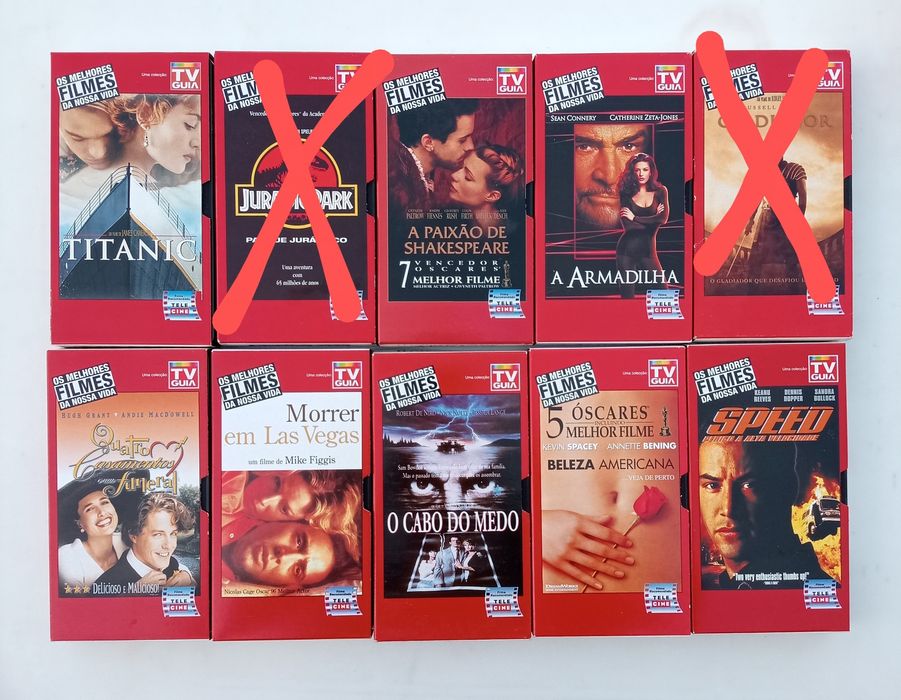 Clássicos do cinema em VHS