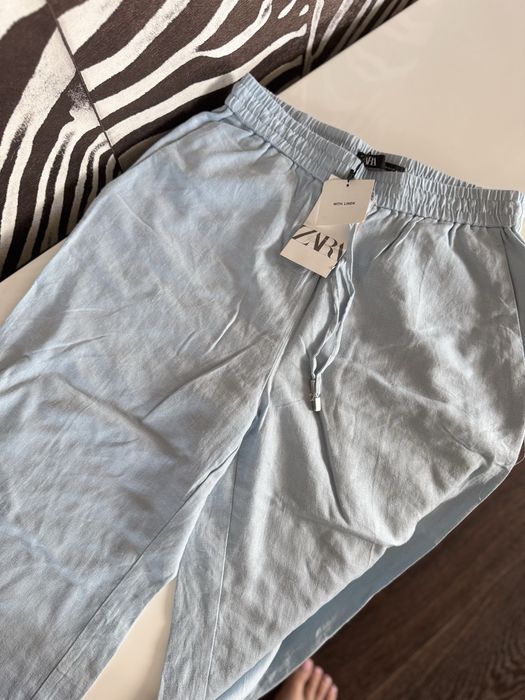 Льняні штани zara