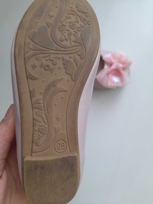 Balerinki różowe dla dziewczynki 26