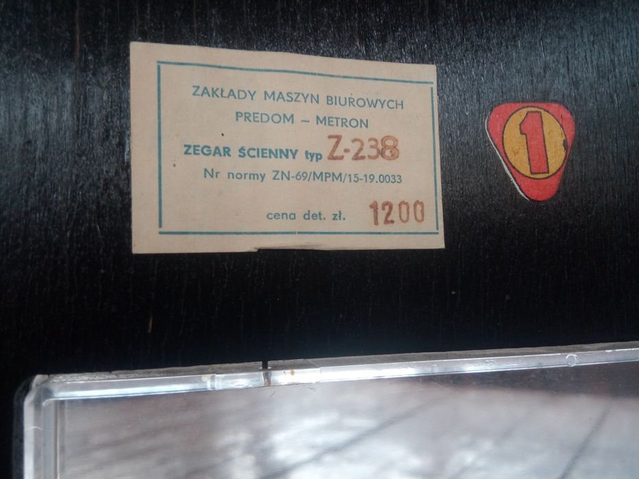 Zegar ścienny z PRL-U