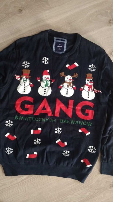Święta świąteczny sweter xl
