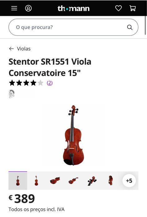 Viola de Arco Stentor Conservatoire 15”