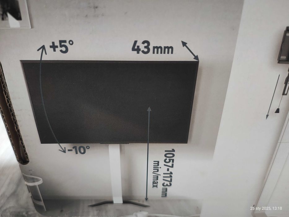 Uchwyt pod TV regulowany 32 - 70" max. obc. 40kg LEXMAN