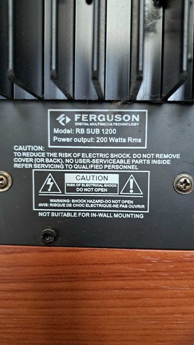 Subwoofer Aktywny FERGUSON Model RB SUB 1200