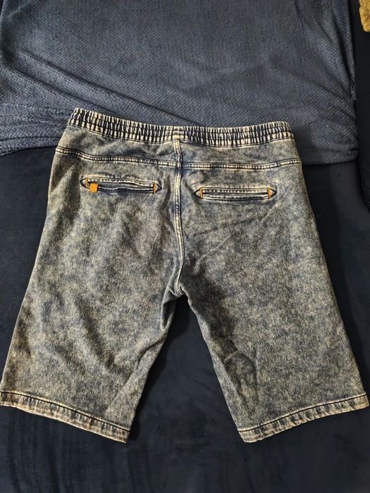 Diverse spodenki denimowe męskie z gumką w pasie XXL Olson SH 223