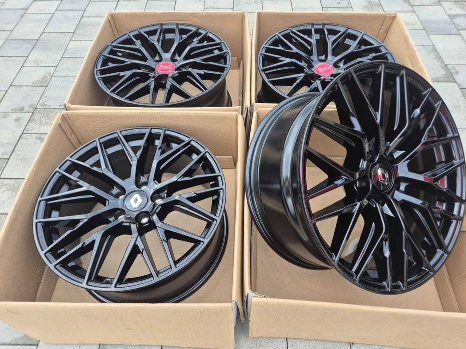 Felgi 18" 5x114,3 Nissan Renault Mitsubishi Hyundai Nowe Czarne TPMS | #RS4