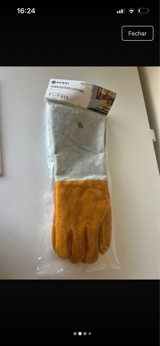 Luvas de Forno HENDI em Pele/Couro – Novas