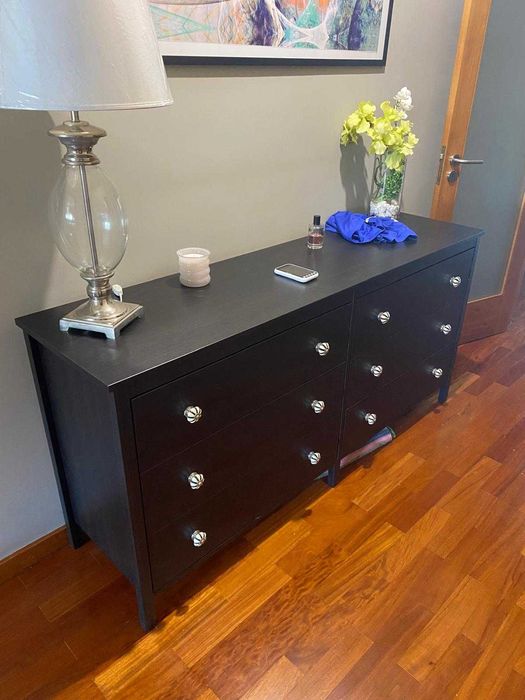 Comoda ikea koppang castanho preto