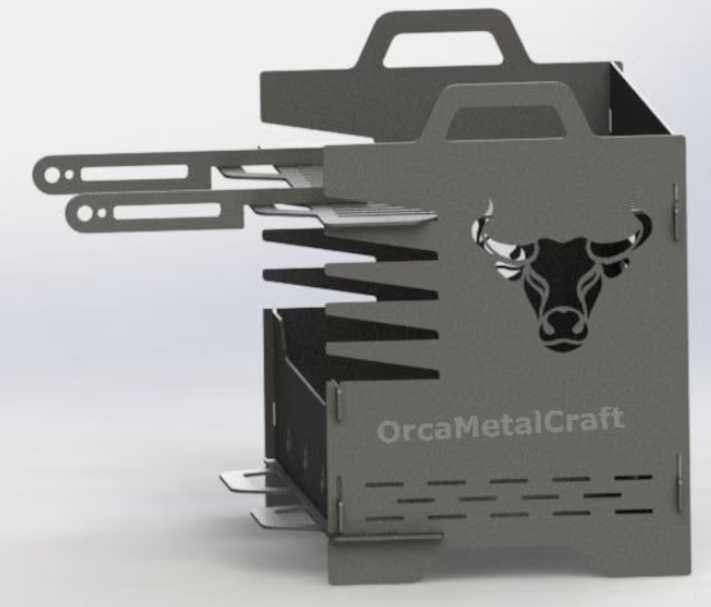 Przenośny mały grill palenisko składany jak puzzle