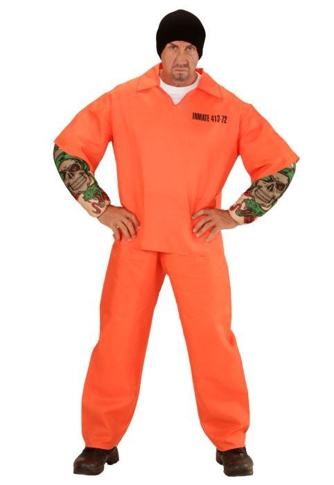 2x Strój haloween więzień prisoner