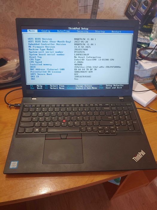 Lenovo Thinkpad L580 5.6" i3-8130u 3.4GHz FHD+IPS