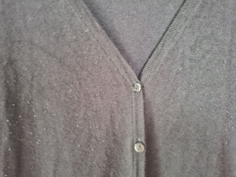 Czarny kardigan Orsay