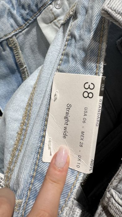 Нові джинси Stradivarius Straight wide 38