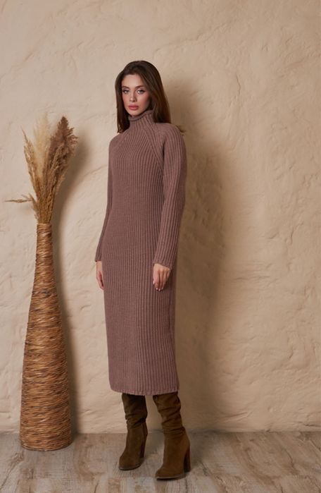 Сукня-светр, суха троянда 48-52