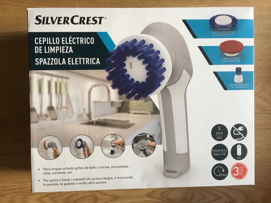 Escova de Limpeza Elétrica Silvercrest (NOVO)