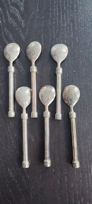 Posrebrzane łyżeczki do deserów 6szt