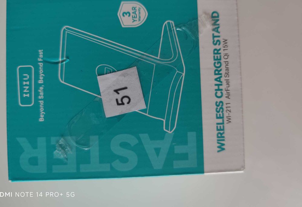 INIU Bezprzewodowa Ładowarka, 15W Ładowanie Stacja Ładująca