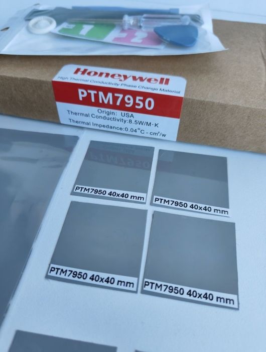 Фазовий перехід, термопрокладка Honeywell PTM7950 40х40