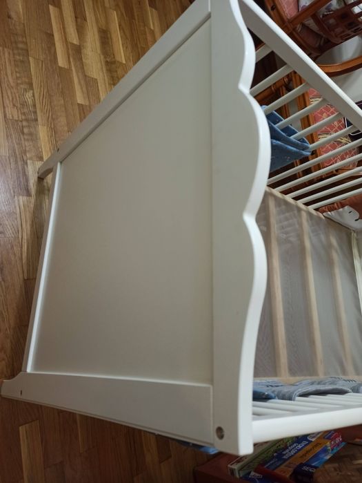 Berço IKEA branco + colchão + proteções