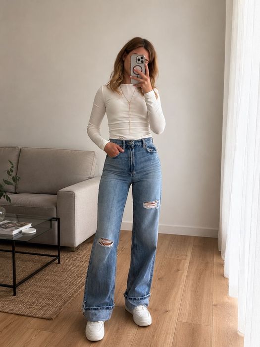 Джинси Wid leg ZARA