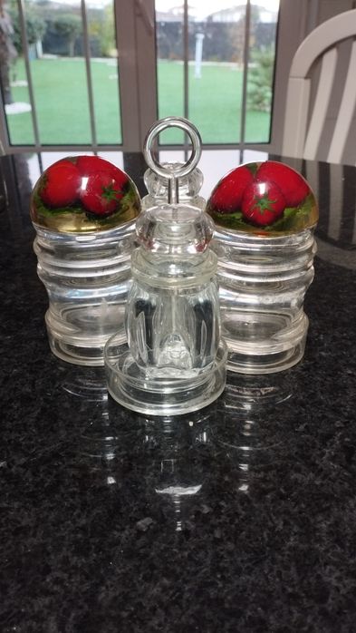 Conjunto de recipientes de especiarias para cozinha