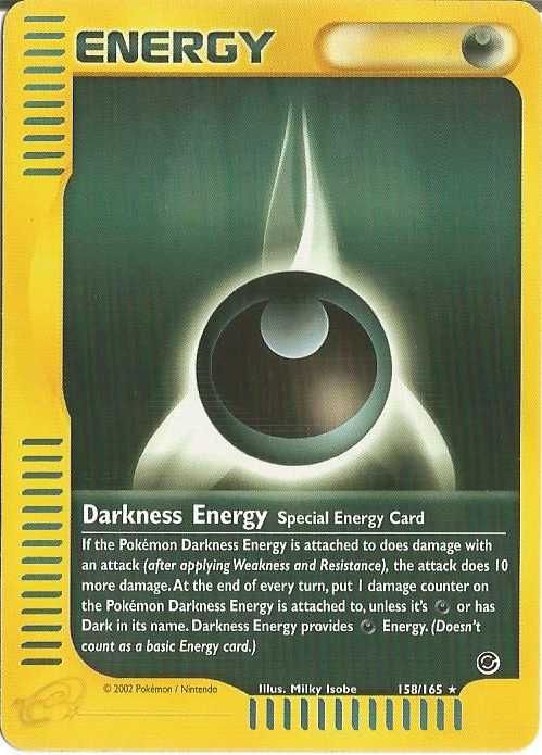 Karta POKEMON Darkness Energy (EX 158) Stan M/NM Expedition Base Set