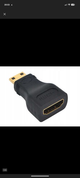 Adapter Mini HDMI (męski) - HDMI (żeński) LANBERG