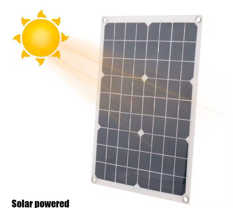 ETFE! З КОНЕКТОРАМИ! Гнучка сонячна панель 100W/200W 18V Black