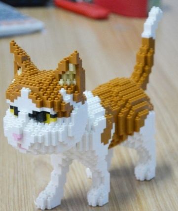 Kotek z mini klocków