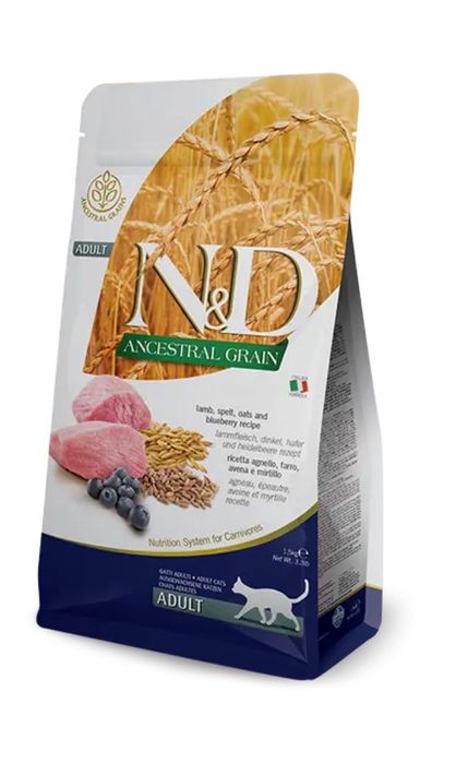 Фарміна 10 кг для котів. Ягня, чорниця