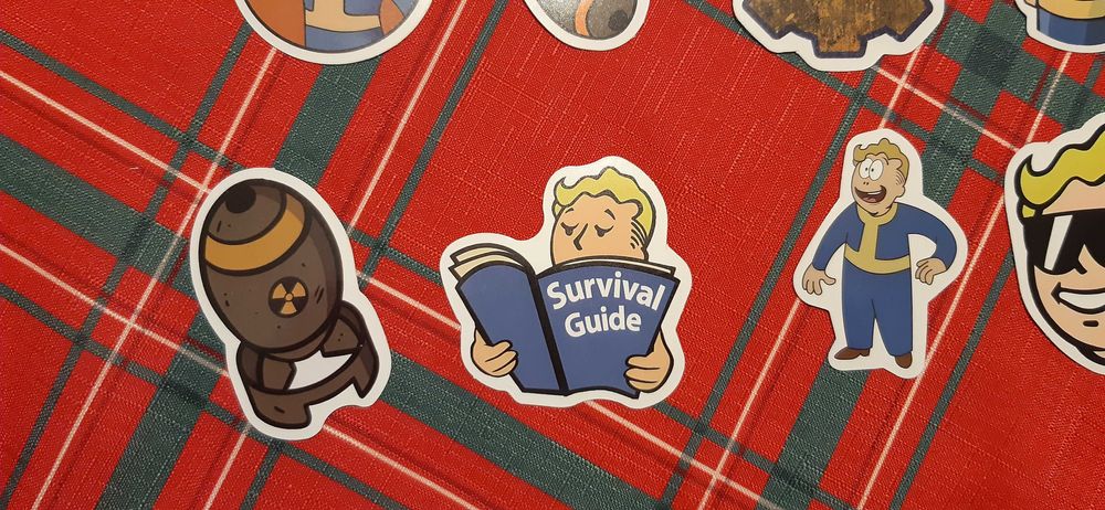 10 szt. naklejek z gry fallout retro pc, wyprzedaż domowej kolekcji