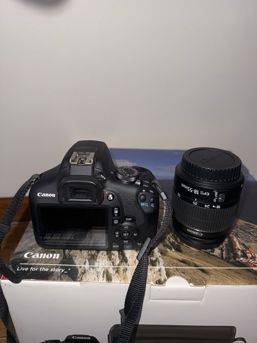 Camara canon 2000d kit completo