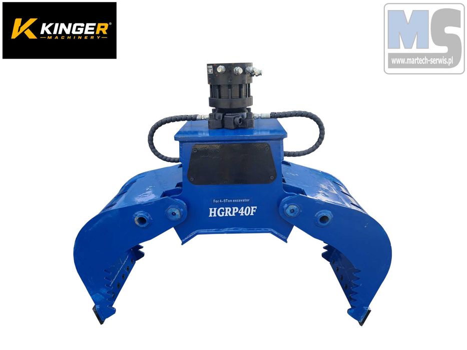 Chwytak sortujący wyburzeniowy z obrotem hydraulicznym 260kg 5-7t