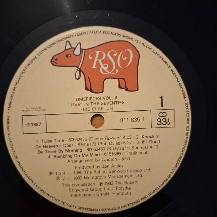 Eric Clapton ‎- Timepieces Vol. II - 'Live' In The Seventies - Vinil