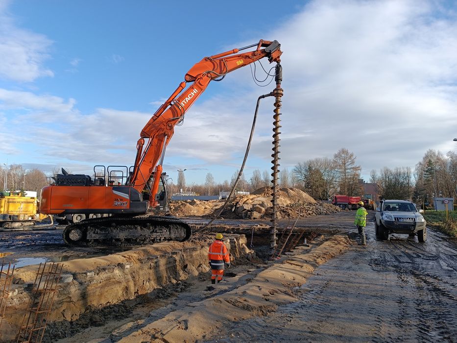 Larseny, zabezpieczenia wykopów, pale CFA, ścianki berlińskie, palowan