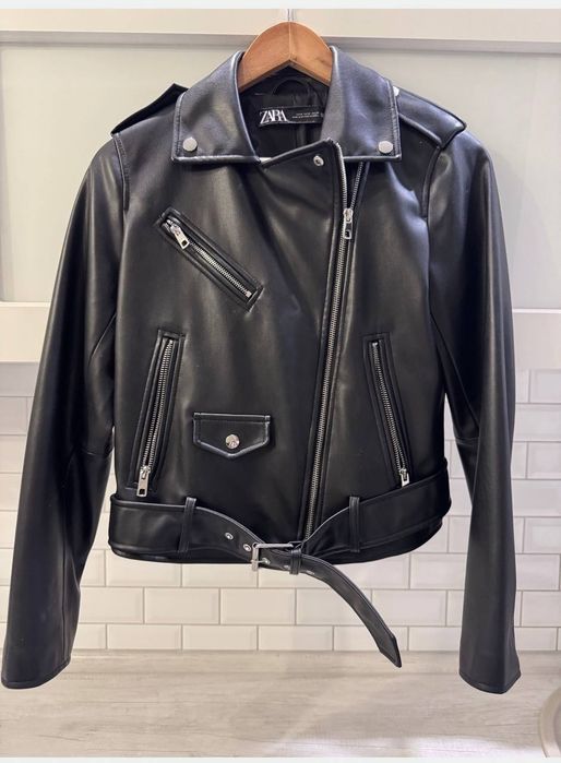Черная куртка косуха Zara S/M