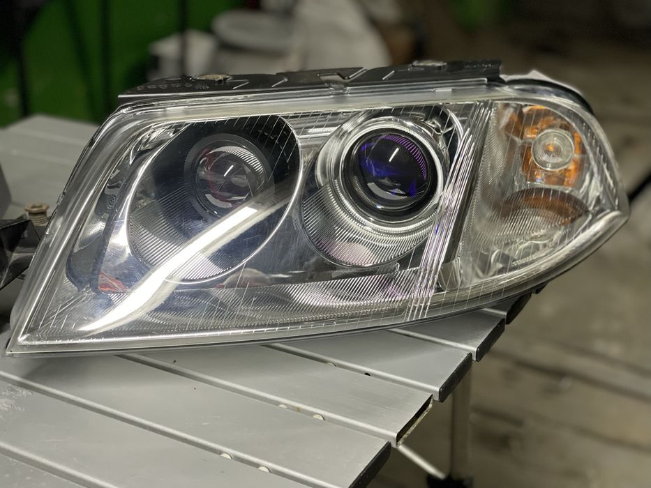 Переобладані/Тюнінговані Biled фари Passat b5+/Покращення світла